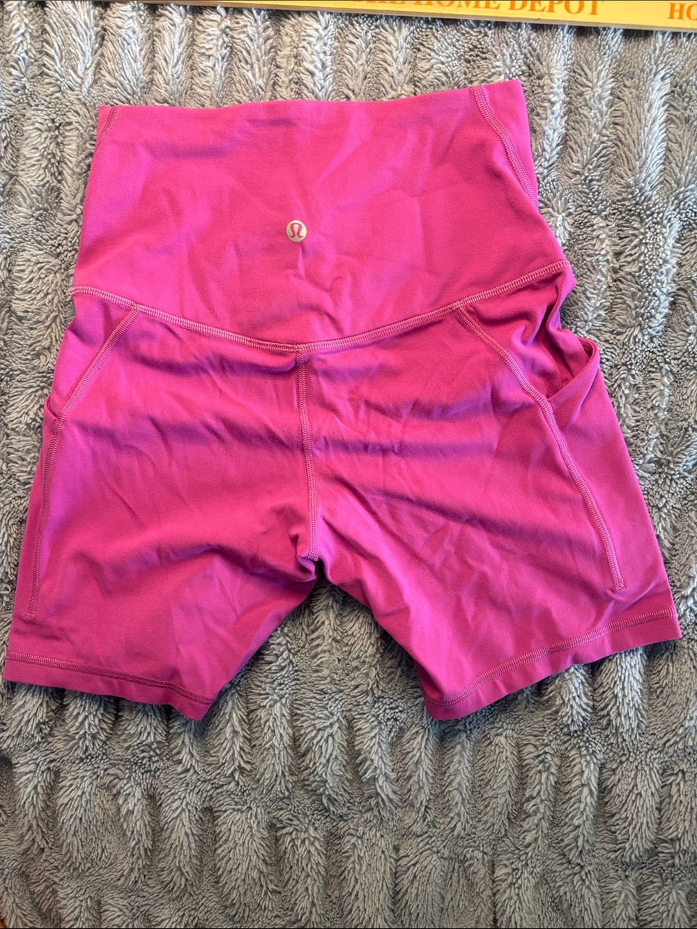 lululemon athletica High-Rise Magenta Active Bike Shorts
